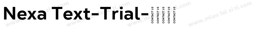 Nexa Text-Trial字体转换